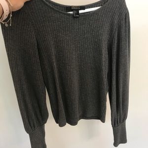 Long sleeve fall shirts. Bell sleeve that narrows